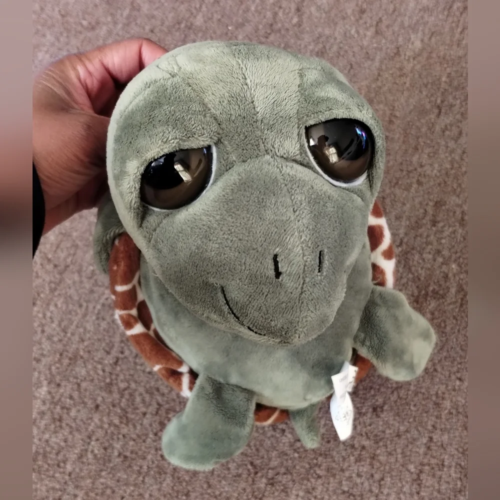 The Petting Zoo Plush Sea Turtle with Pocket (No Baby) 14” Long - Picture 3 of 12